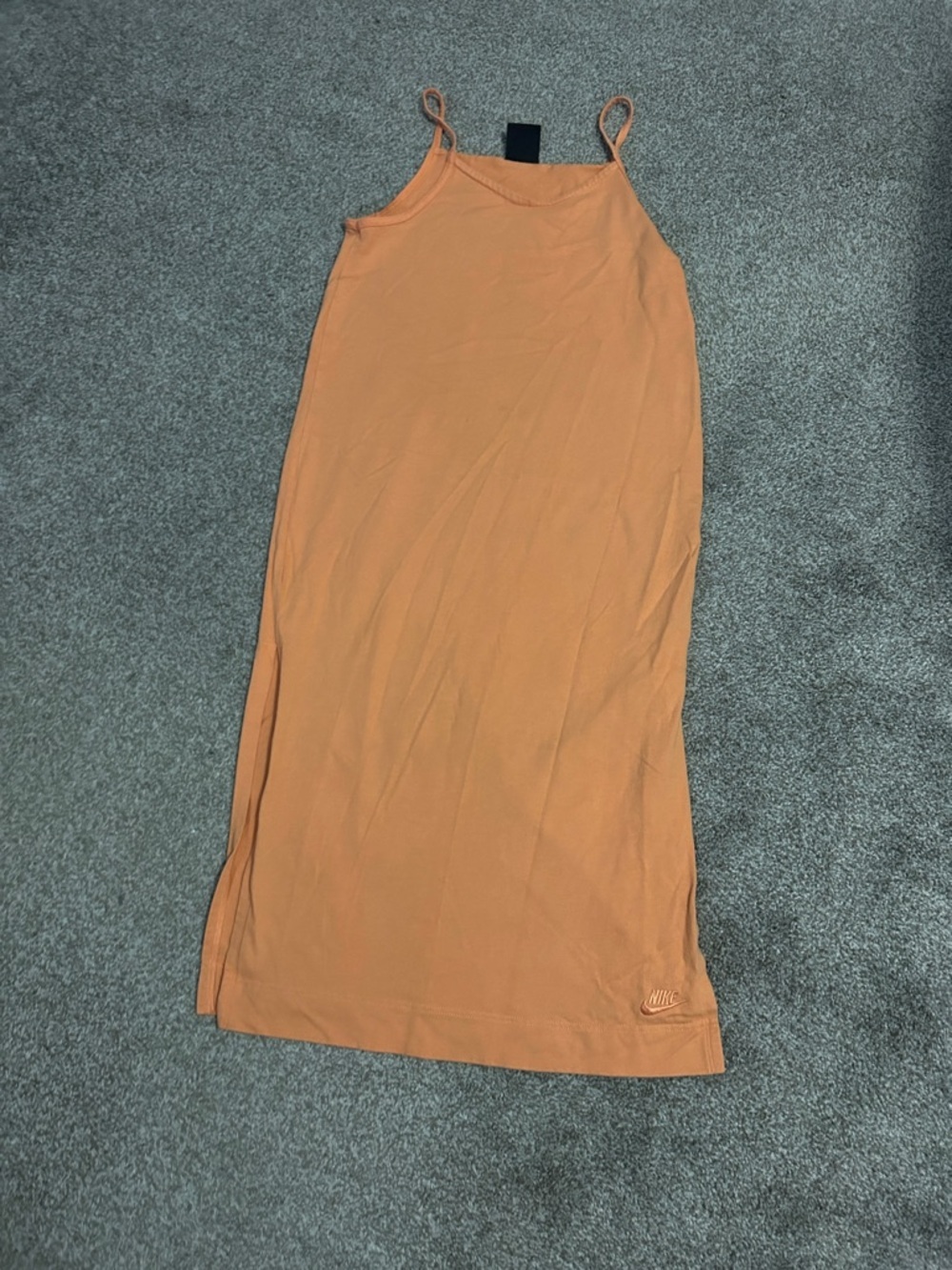 Nike Women's Peach-Orange Slip Maxi Skirt